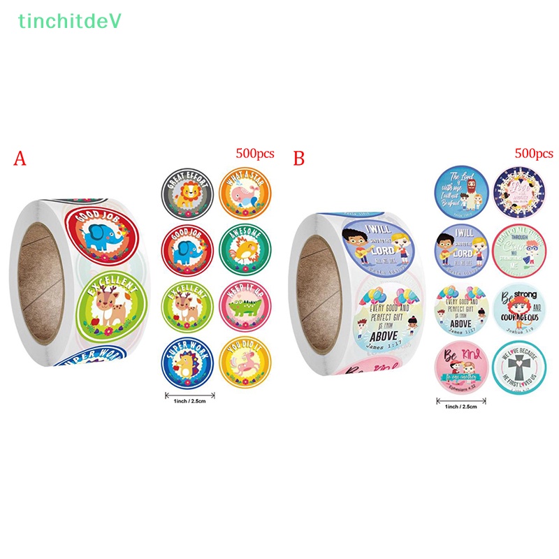 [TinchitdeV] 500 Miếng Dán Sticker Kinh Thánh Hoạt Hình Cho Trẻ Em [Mới]