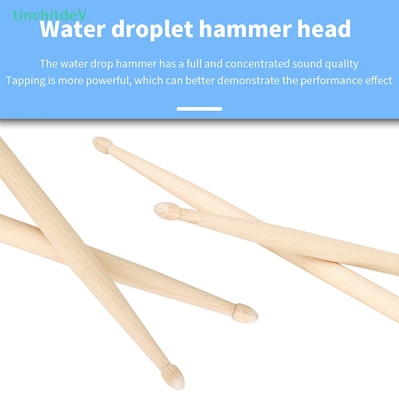 Bộ 12 Cặp Trống 7A Bằng Gỗ Phong Cổ Điển Dành Cho Người Mới Bắt Đầu