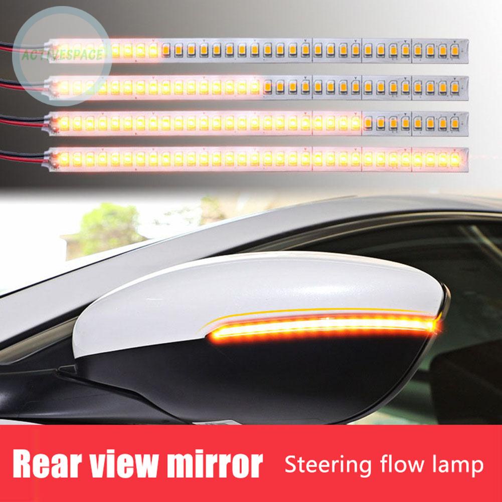 ⚡READYSTOCK⚡Quality White + Yellow LED Flowing TurnSignal Lamp Car Rearview Mirror Indicator