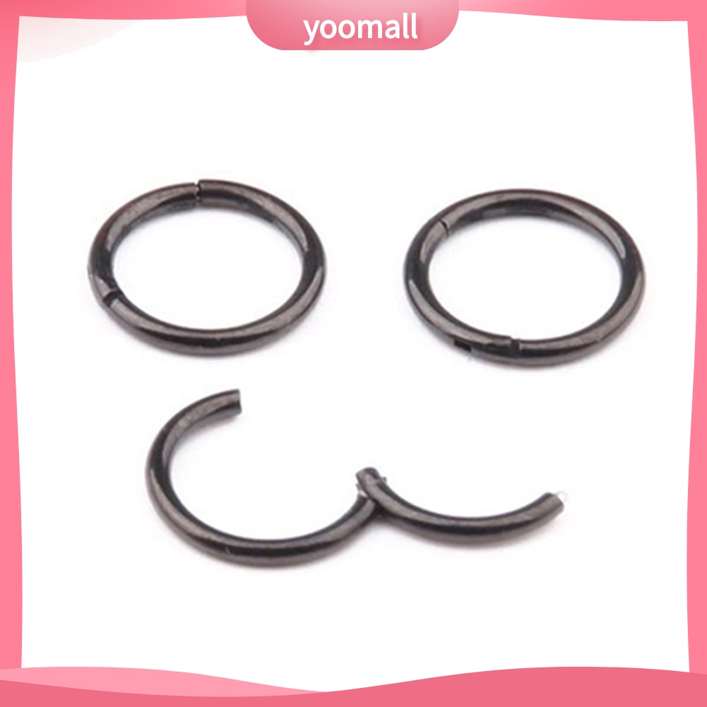 1 Khuyên Mũi / Môi Bằng Thép Không Gỉ 16G 14G