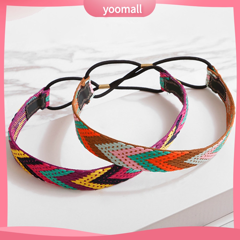 Băng Đô Bện Dây Co Giãn Phong Cách Boho Thời Trang Cho Nữ