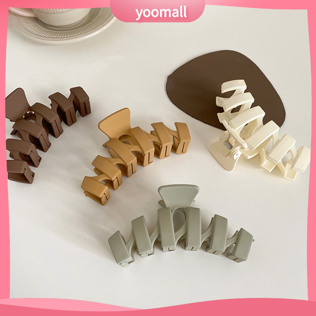 Kẹp Tóc Đuôi Ngựa Bằng Nhựa Màu Sắc Đơn Giản