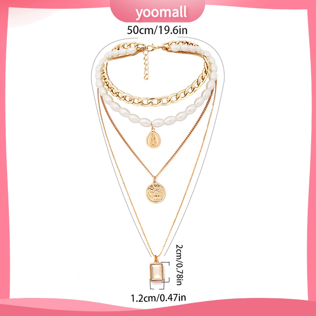 Vòng cổ Nhiều Lớp Bắt Mắt Phong Cách Vintage