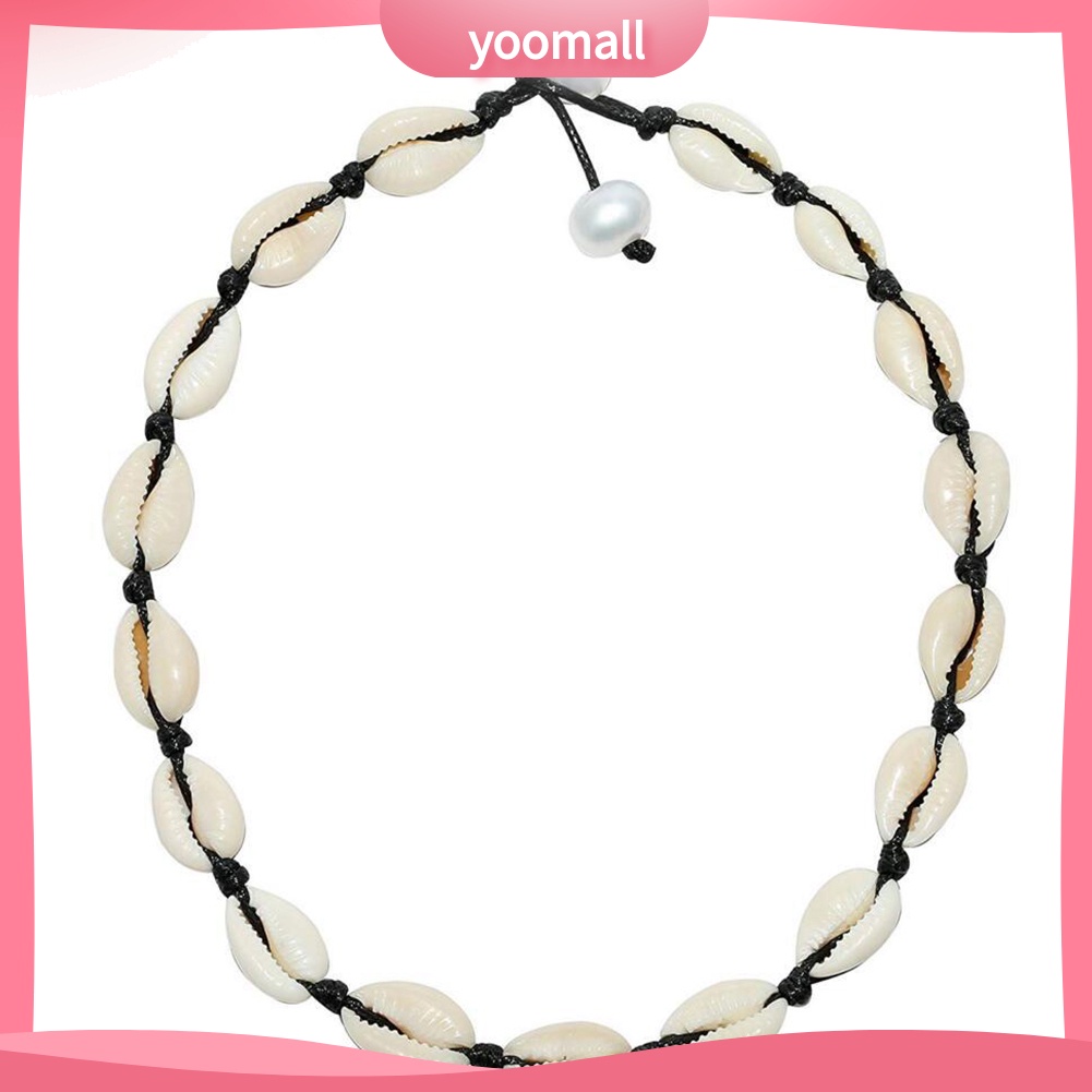 Vòng cổ / Lắc Chân Mặt Hình Vỏ Sò Đính Ngọc Trai Nhân Tạo Thời Trang Dành Cho Nữ