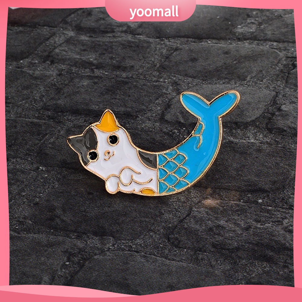 Huy Hiệu Cài Áo Hình Mèo Hoạt Hình Đáng Yêu