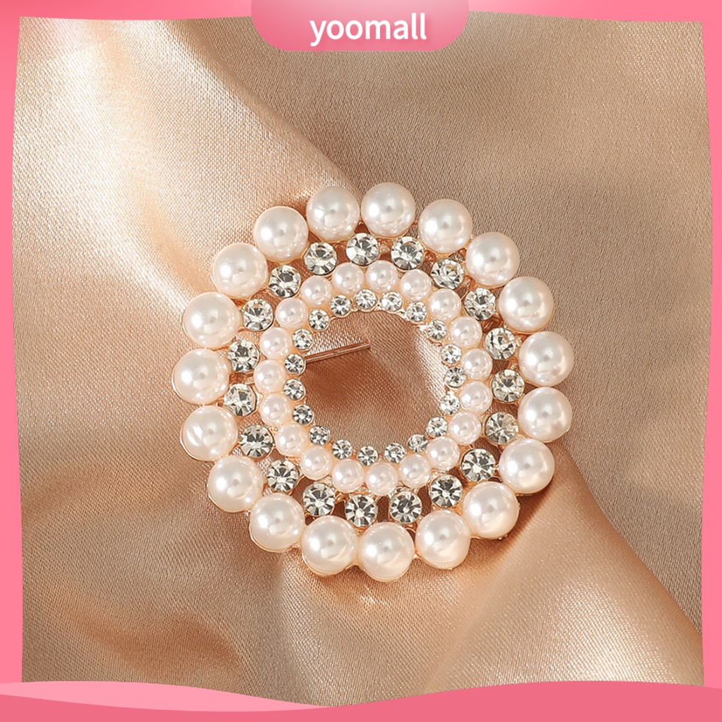 Ghim Cài Áo Đính Đá / Ngọc Trai Giả Thời Trang Cho Nữ