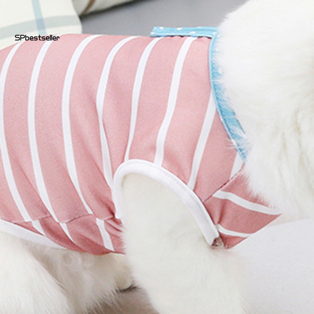 Áo Thun Họa Tiết Chấm Bi / Kẻ Sọc Thời Trang Mùa Xuân Xinh Xắn Cho Thú Cưng