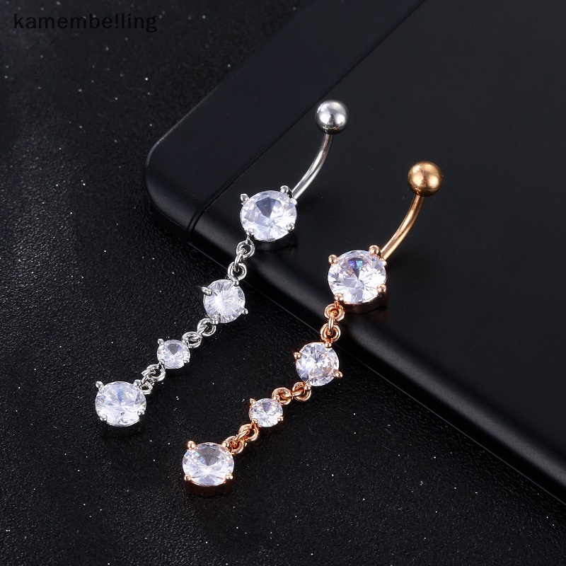 Khuyên Rốn Đính Đá Zircon Thời Trang Cho Nữ