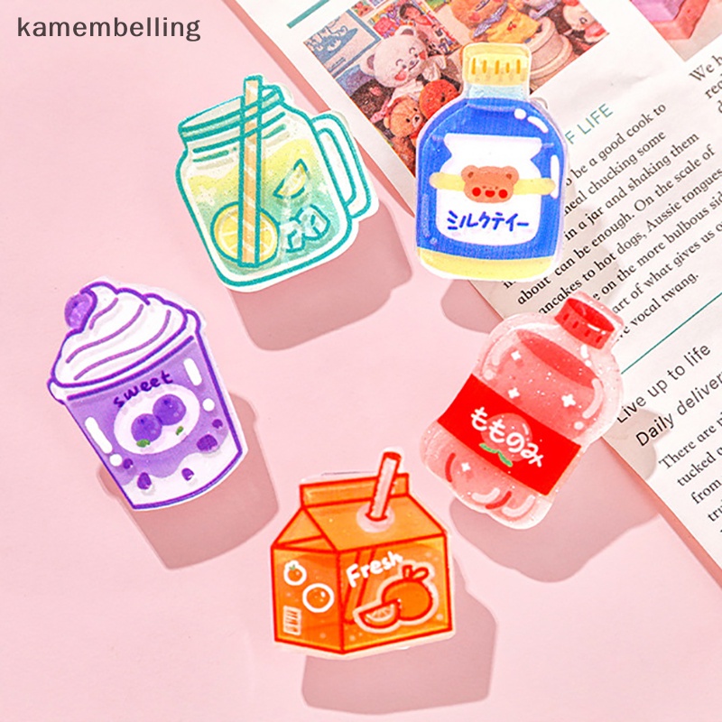 Kamembelling Kẹp Giấy Ghi Chú / Chai Nước Uống Bằng Acrylic In Họa Tiết Hoạt Hình Dễ Thương Tiện Dụng Cho Văn Phòng