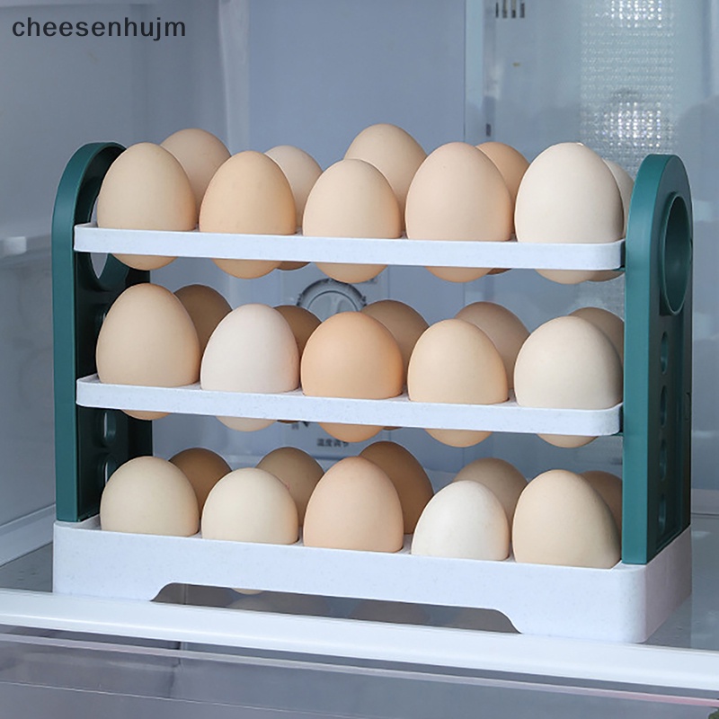 Khay Đựng Trứng 3 Tầng 30 Ô Sức Chứa Lớn Tiện Dụng