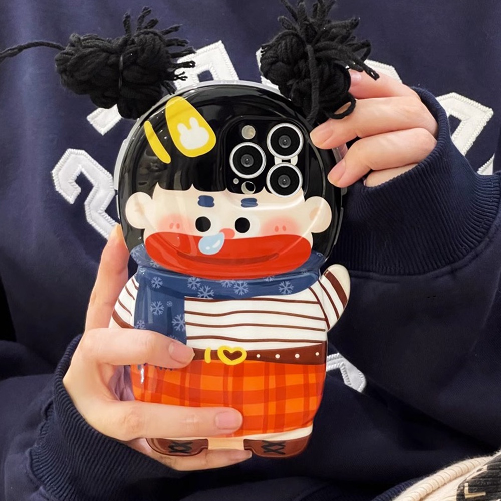 Ốp Điện Thoại TPU Dẻo Họa Tiết Cô Gái Đuôi Ngựa Độc Đáo Chống Sốc Cho iPhone 14 13 12 11 Pro Max XR XS Max