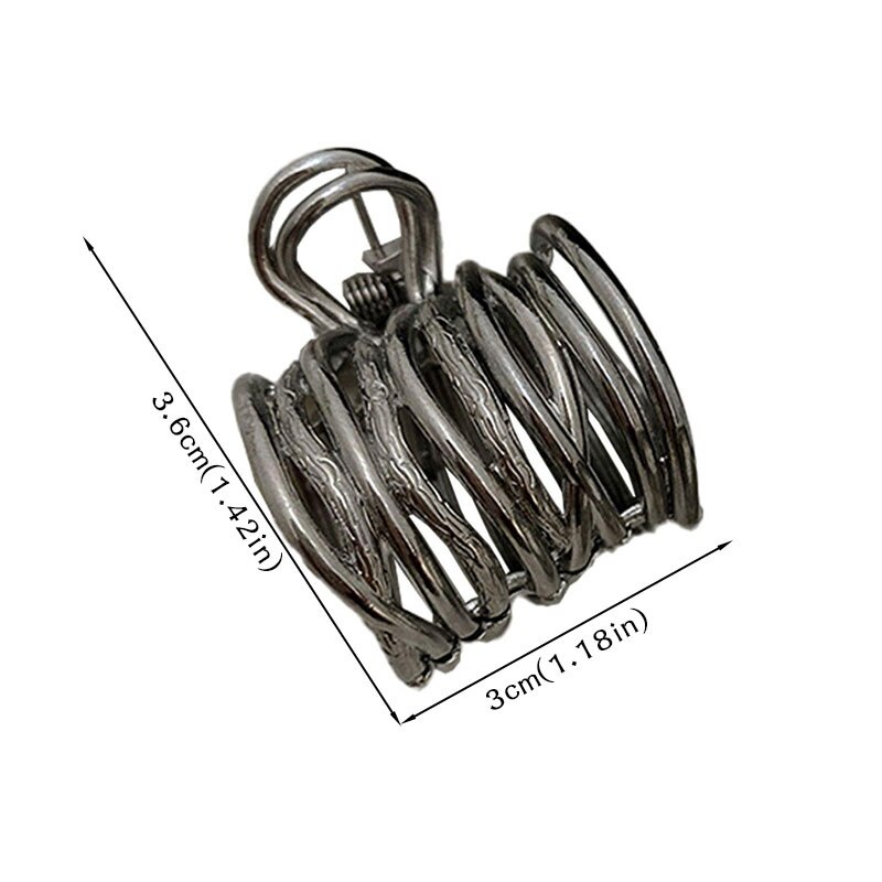 Kẹp Tóc Đuôi Ngựa Kim Loại Đơn Giản Thời Trang