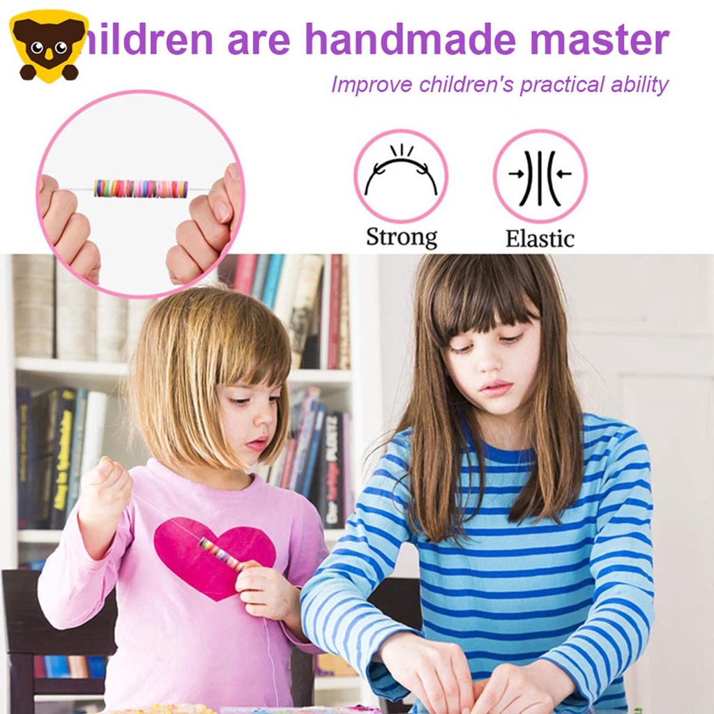 1 Hộp Hạt Đất Sét Tròn Dẹt 6mm Làm Trang Sức Thủ Công DIY C6418