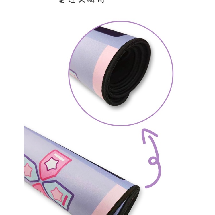 Tấm Lót Chuột Và Bàn Phím Máy Tính Chống Trượt In Hình Kuromi Dễ Thương