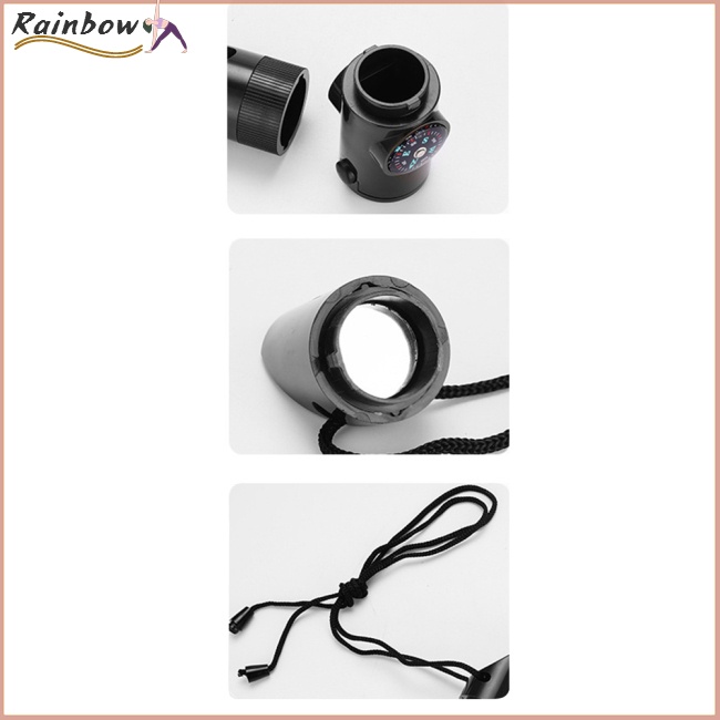 Còi Sinh Tồn Đa Năng 7 Trong 1 Có Đèn LED Và Dây Đeo Tiện Dụng