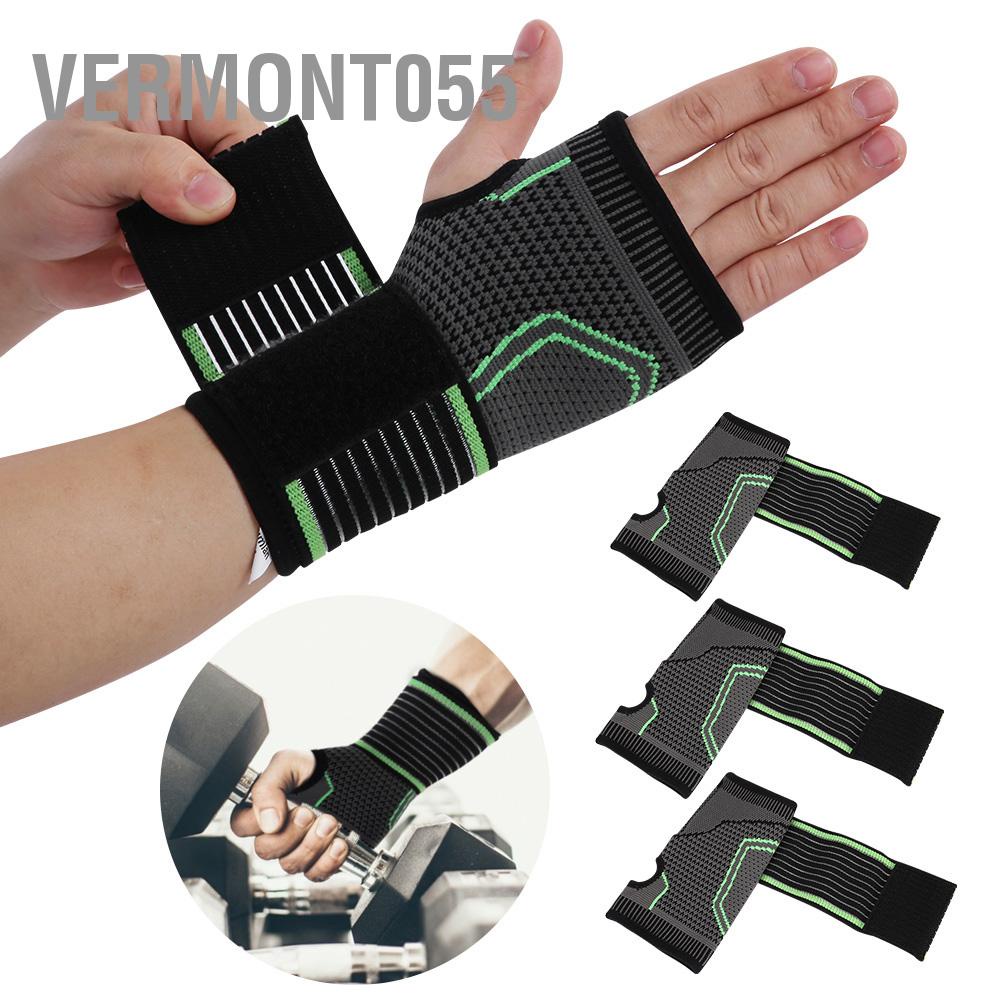 Vermont055 Bảo vệ thể thao Dây đeo cổ tay Bracer với đai áp lực