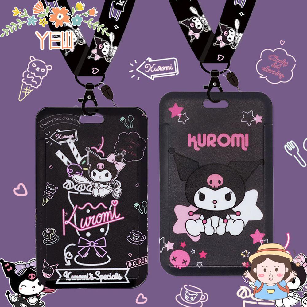 YEW Ví Đựng Thẻ ID / Móc Khóa Họa Tiết Hoạt Hình Melody Dễ Thương Cho Nữ