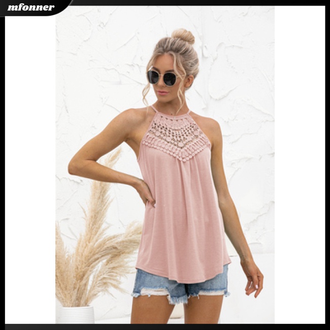 Áo Hai Dây Mùa Hè Dáng Suông Màu Trơn Hợp Thời Trang Cho Nữ