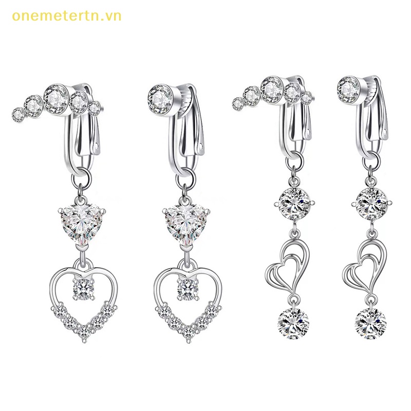 Khuyên RốN HìNh Tim ĐíNh Đá Zircon Giả Dễ Thương Cho Nữ