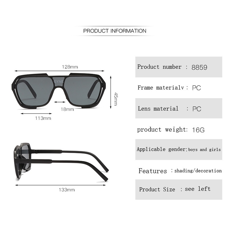 Kính Mát Chống Tia UV Hình Vuông Thời Trang Hàn Quốc Cho Bé