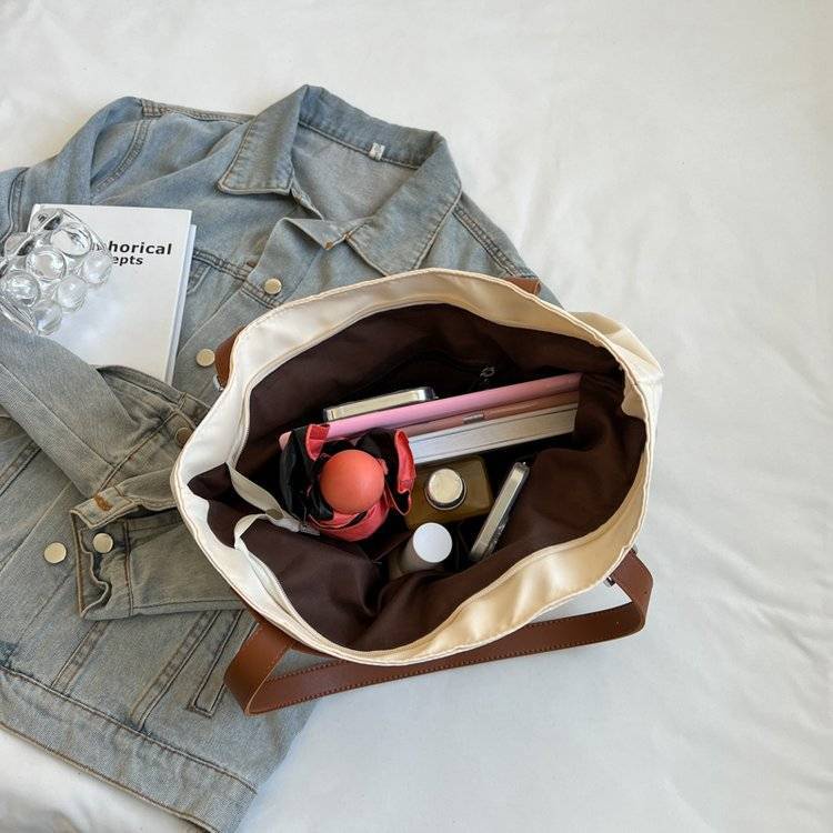 Túi Xách Vải Canvas Cỡ Lớn 33X33CM Phong Cách Nhật Bản Cho Nữ