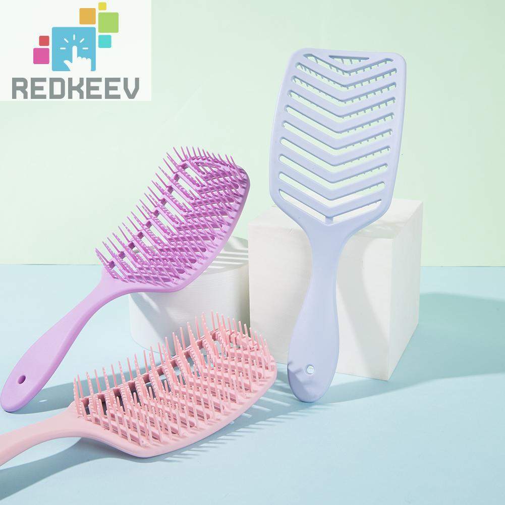 Lược Chải Tóc Hình Chữ V Chống Mòn Thiết Kế Rỗng Chuyên Dụng Cho Salon