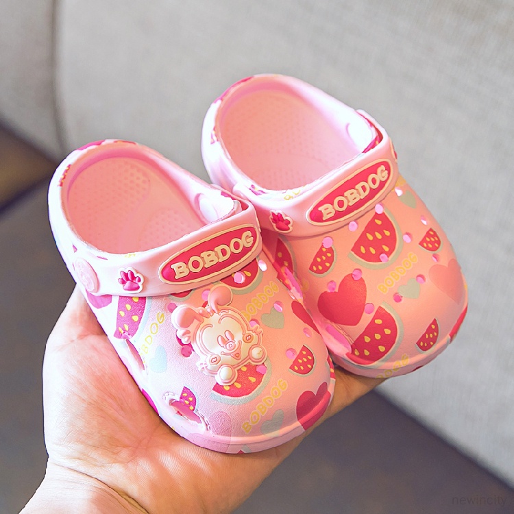 Xăng đan Đục Lỗ In Họa Tiết Hoạt Hình Thời Trang Mùa Hè Hàn Quốc Cho Bé Trai Và Gái