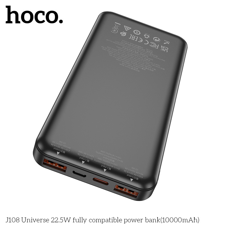 Pin Sạc Dự Phòng Hoco J108/J108A 22.5w + PD 20w - hàng chính hãng