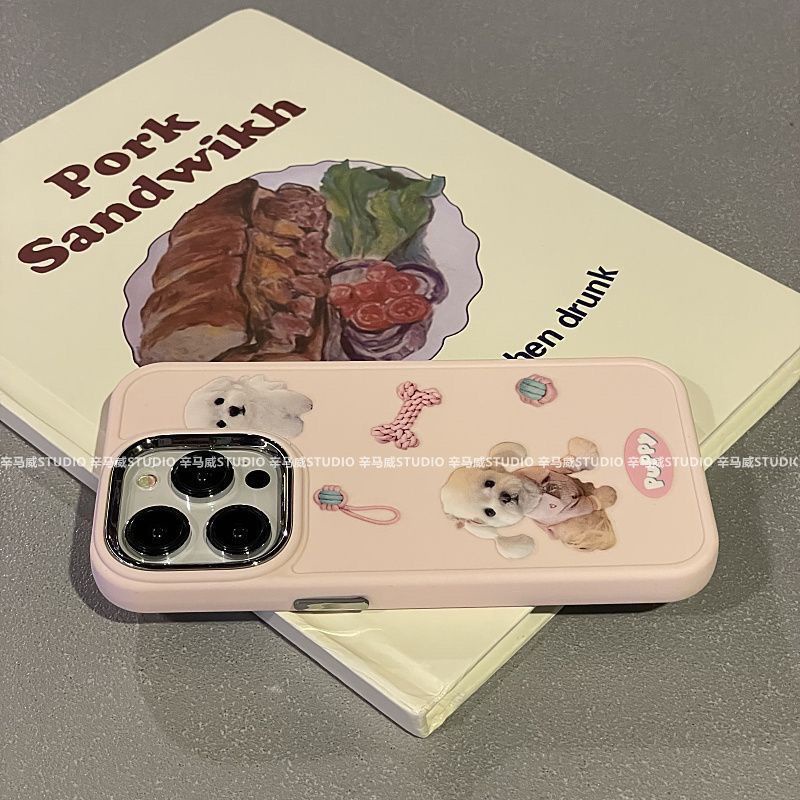 Ốp Điện Thoại Chống Rơi Hình Cún Tumble Cho IPhone 7 7plus 8 8plus Xs Xr 11 12 13 14 Pro Plus Promax