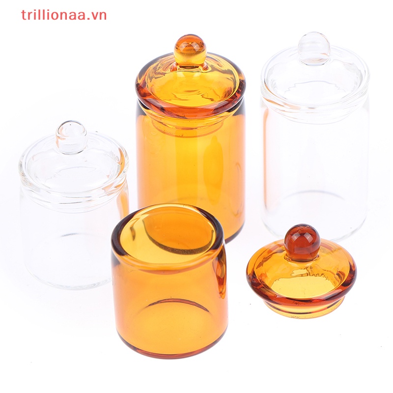 Hũ Thủy Tinh Mini Đựng Kẹo / Hạt Cà Phê Tỉ Lệ 1: 12 Trang Trí Nhà Búp Bê