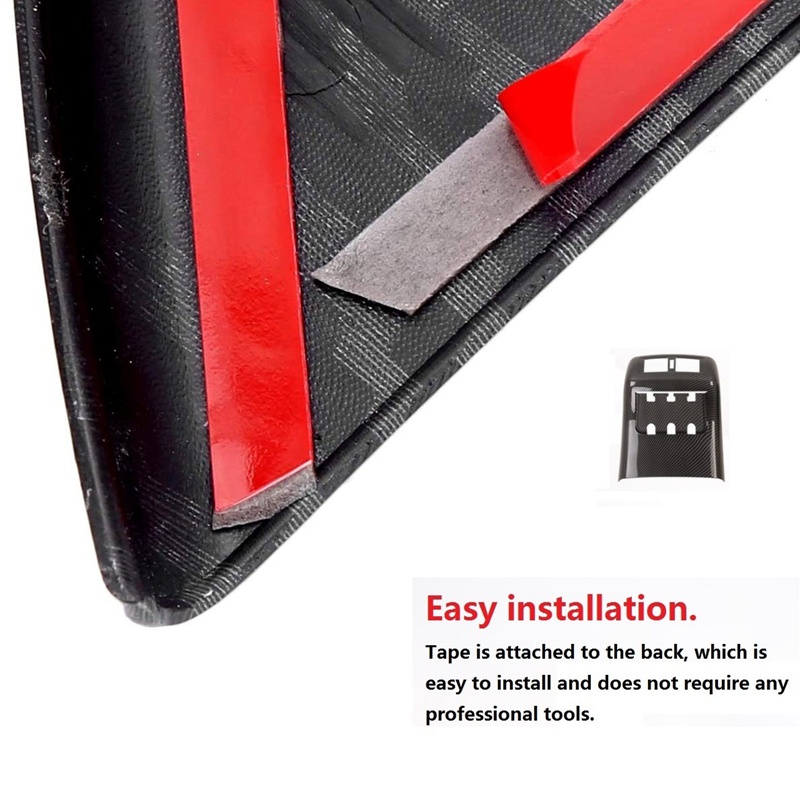 Khung Viền Máy Điều Hòa Bằng Sợi Carbon Cho Nissan Navara NP300 2016-2021