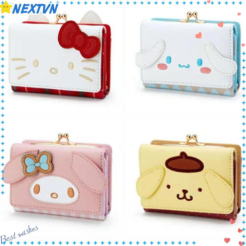 Túi Đựng Tiền Xu Bằng Da PU Họa Tiết Hoạt Hình Kuromi Dễ Thương