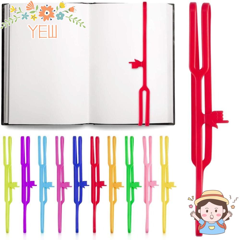 Set 5 Kẹp Đánh Dấu Trang Sách Bằng Silicone Tiện Dụng