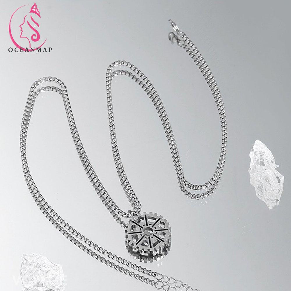 Vòng cổ Hai Lớp Phong Cách Steampunk Độc Đáo Cho Nam Và Nữ