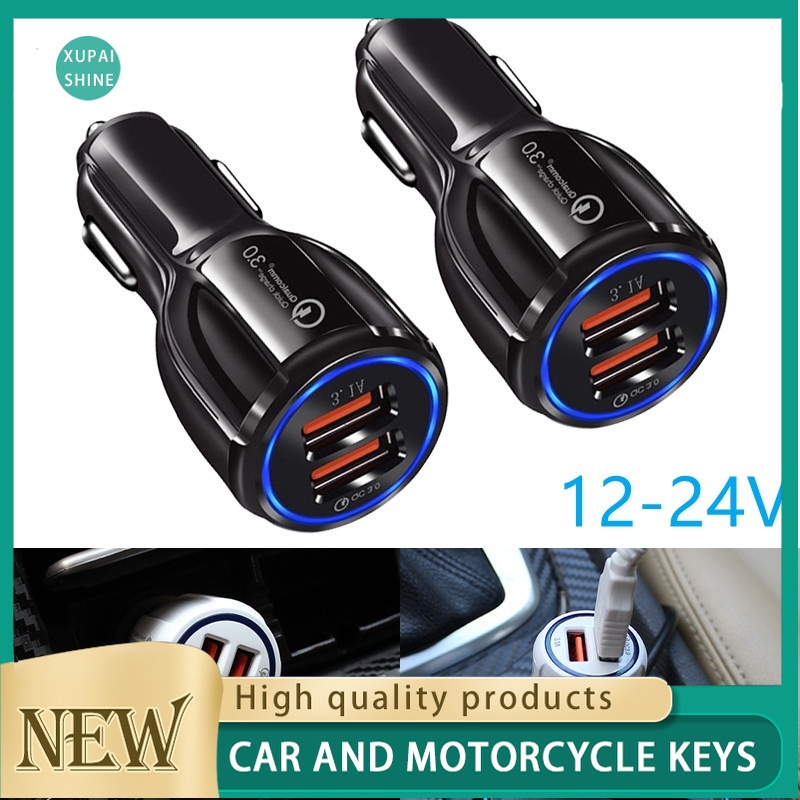 Cốc Sạc Nhanh 2 Cổng USB 12V-24V Cho OPPO Auto Type C PD 3.0