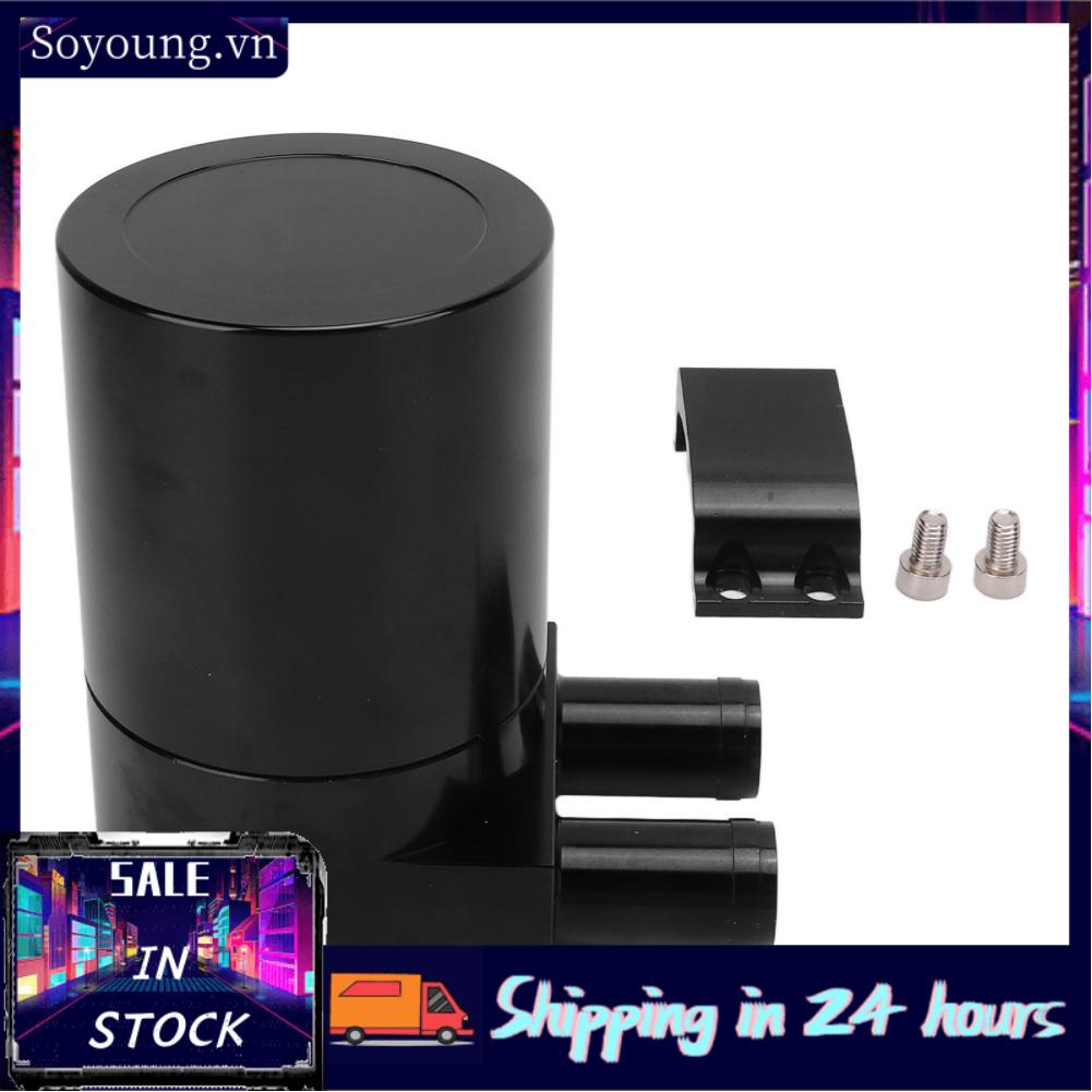 Soyoung Oil Catch Can Air Separator Professional Aluminum Alloy Leakproof Stable Black High Temperature Resistant for Car