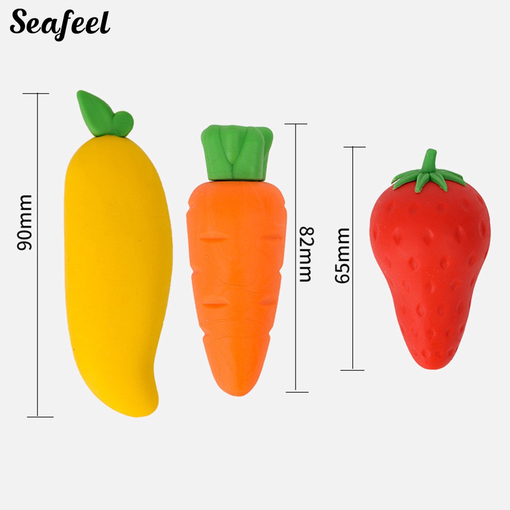 Set 2 Hộp Gôm Tẩy Hình Trái Cây Hoạt Hình Dễ Thương