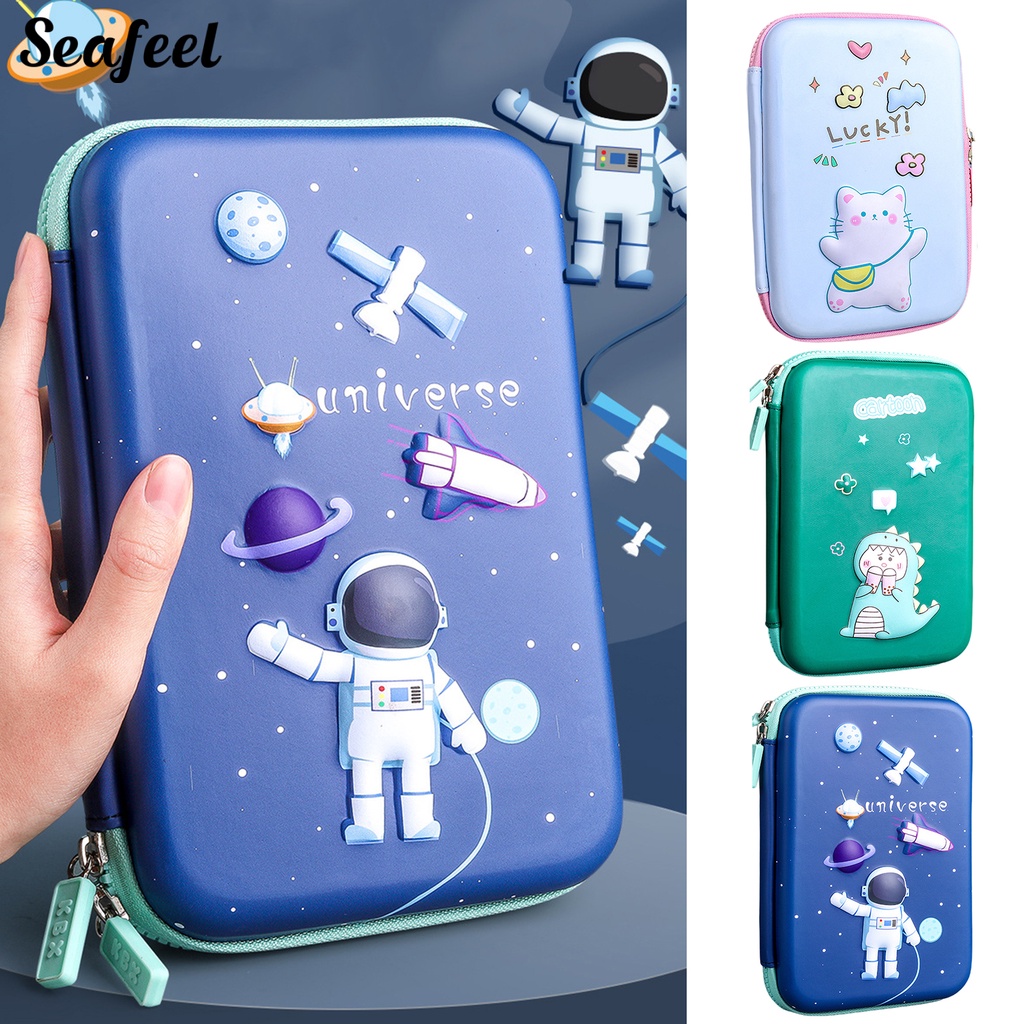 Túi Đựng Bút Chì Sức Chứa Lớn Bền Bỉ Chống Nước In Họa Tiết Hoạt Hình