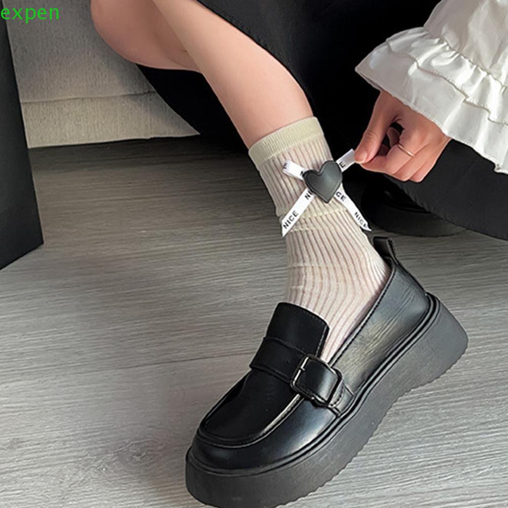 Vớ Cotton Thấm Hút Mồ Hôi Phong Cách Thời Trang Harajuku Dành Cho Nữ