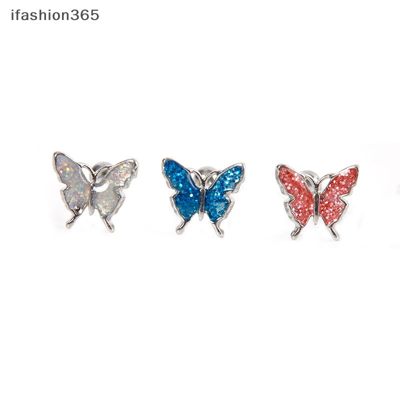 Phụ Kiện Trang Trí Móng / Rốn Hình Bướm Xoắn Ốc Nhiều Màu Thời Trang Dành Cho Nữ ifashion365