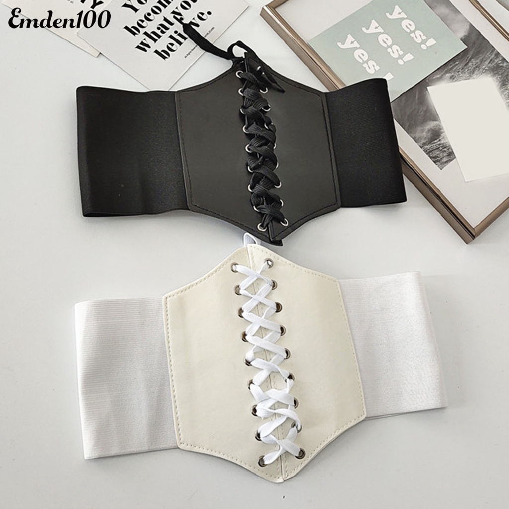 Thắt Lưng Giả Da Bản Rộng Co Dãn Định Hình Cơ Thể