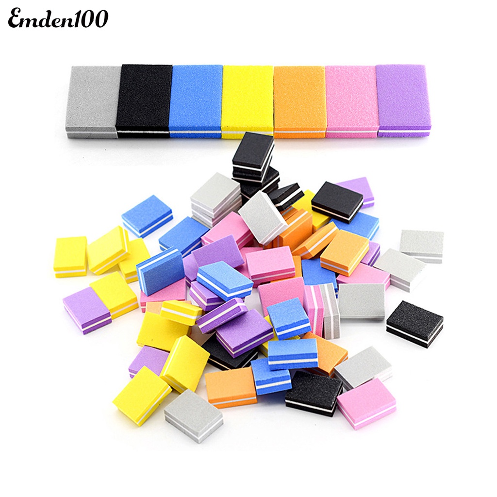 Set 50 Khối Giũa Móng Hai Mặt Độ Co Giãn Cao Có Thể Tái Sử Dụng