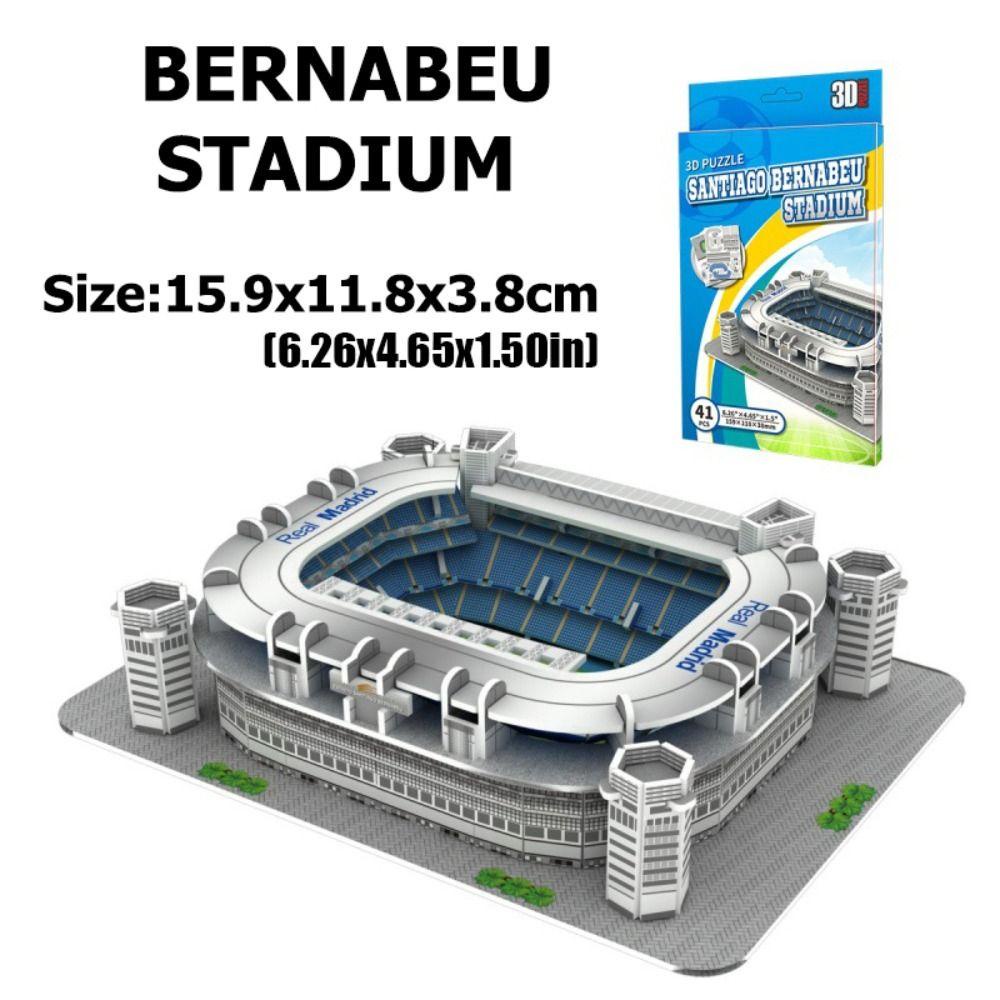 Augustine 3d soccer stadium puzzle, mô hình tự làm sân vận động bóng đá thu nhỏ, sân vận động thủ công prince park sân vận động manchester lắp ráp người hâm mộ bóng đá