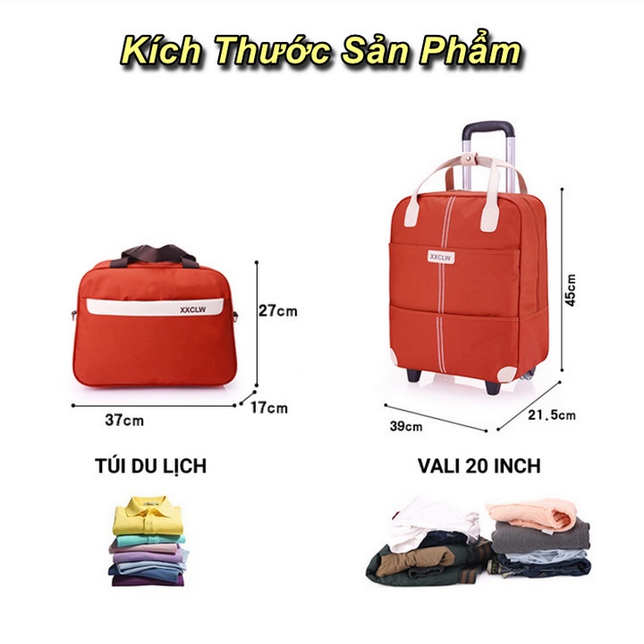Bộ Vali Túi Du Lịch Double CarryOn Luggage