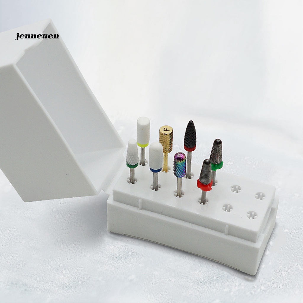 Hộp Đựng Đầu Mài Móng Tay Bằng Nhựa Chống Bụi