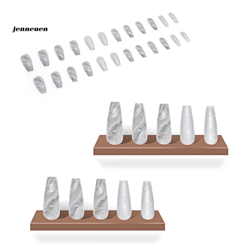 1 Bộ Móng Tay Giả Dài Che Phủ Toàn Diện Không Gây Kích Ứng