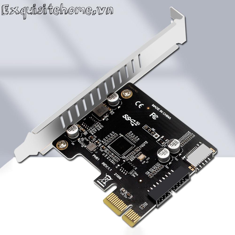 Thẻ Mở Rộng PCI-E Sang USB 3.0 19PIN PCI Express