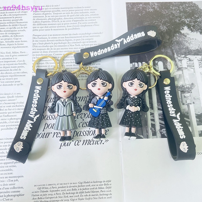 Móc Khóa Hình Búp Bê Addams 3D Đáng Yêu Xo94Bsyu
