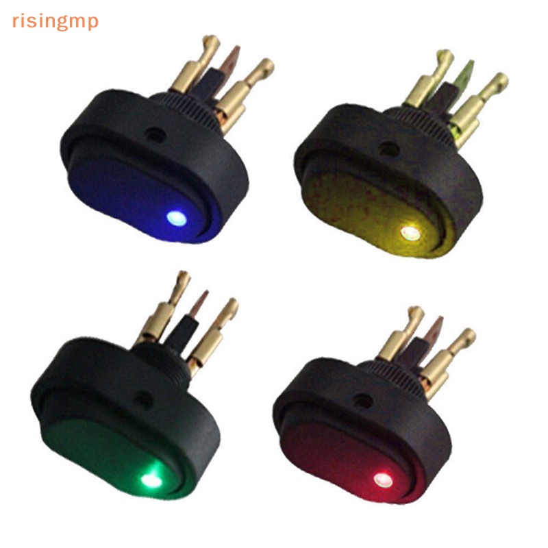 Công Tắc ON / OFF Có Đèn LED 12V 30A Cho Xe Hơi / Tàu Thuyền