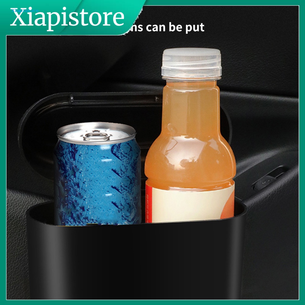 Thùng Rác Nắp Lật Dạng Kẹp Màu Đen Đa Năng Tháo Rời Được Tiện Lợi Dành Cho Ô Tô